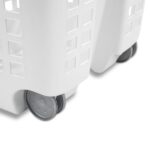 Sterilite 1.75 Bushel Ultra™ Wheeled Laundry Basket Plastic, White, (Pack of 1) - Image 4