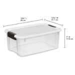Sterilite 6-Pack Ultra Latching Box, Storage Bins with Lids, Clear Plastic, 18 Quart - Heavy-Duty Organizing Containers for Closet, Bathroom, and Office - Image 8