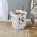 Sterilite 1.75 Bushel Ultra™ Wheeled Laundry Basket Plastic, White, (Pack of 1) - Image 6