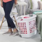 Sterilite 1.75 Bushel Ultra™ Wheeled Laundry Basket Plastic, White, (Pack of 1) - Image 7