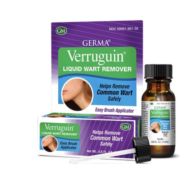 Verruguin Liquid Wart Remover Salicylic Acid 17% Removedor De Verrugas (14.8 mL)