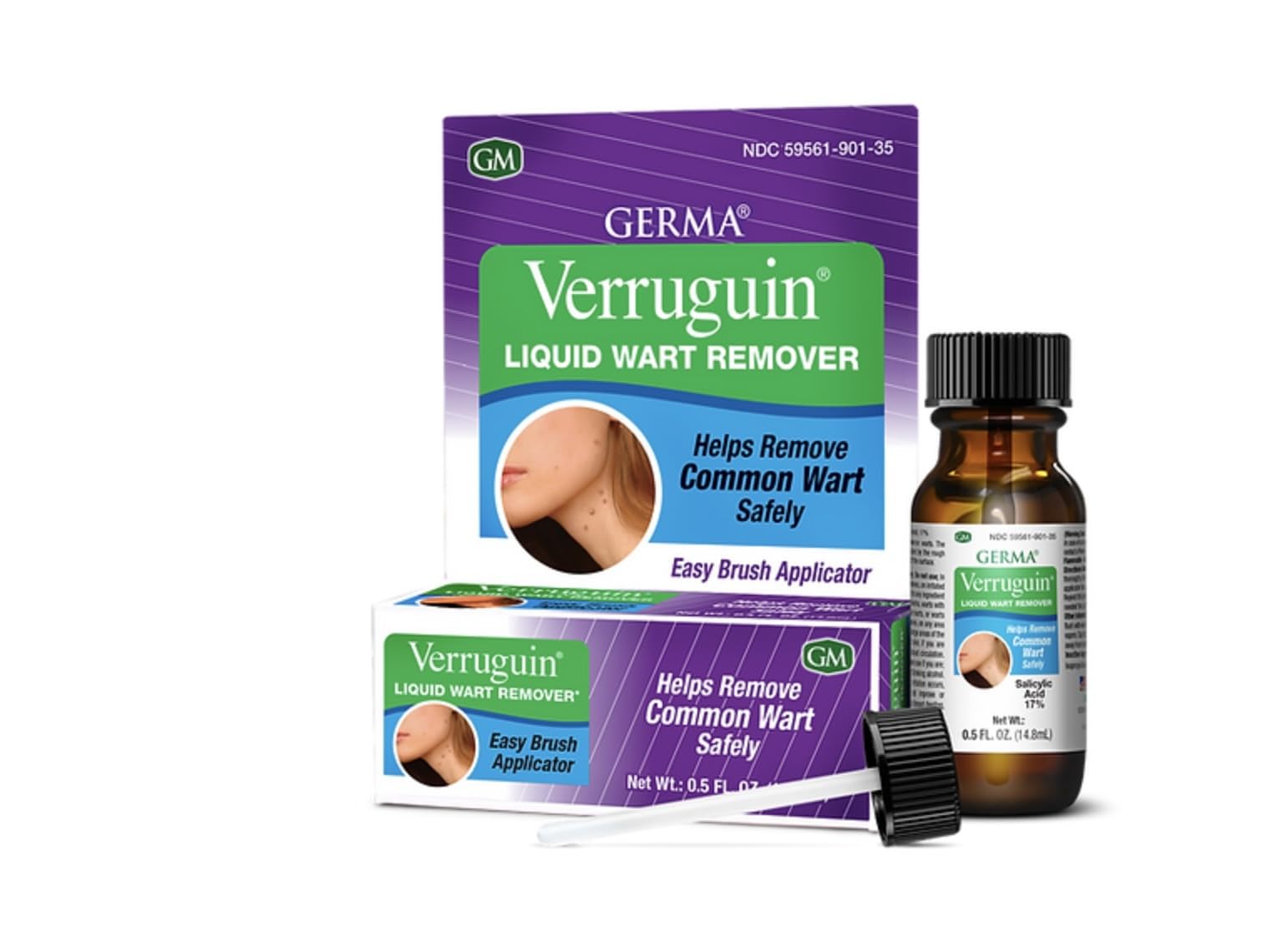 61J0VHv-goL Verruguin Liquid Wart Remover Salicylic Acid 17% Removedor De Verrugas (14.8 mL) - Image 1