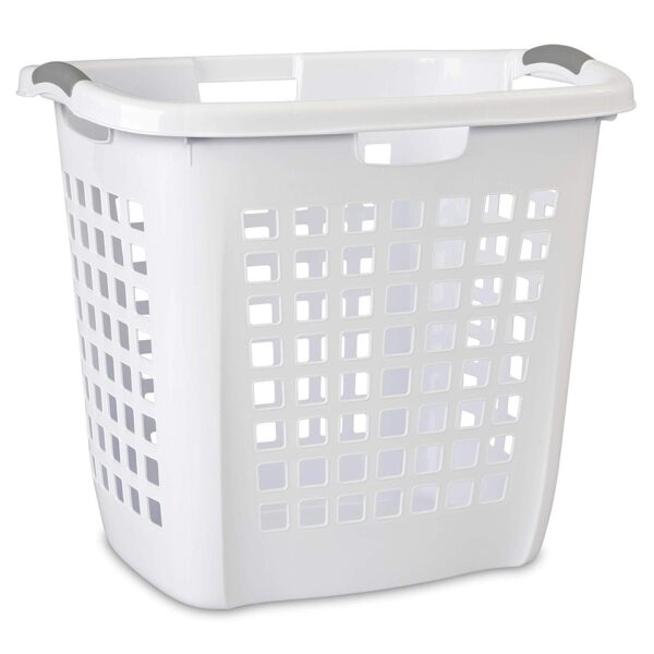 STERILITE 12258004 Carry Hamper, 19-7/8", White
