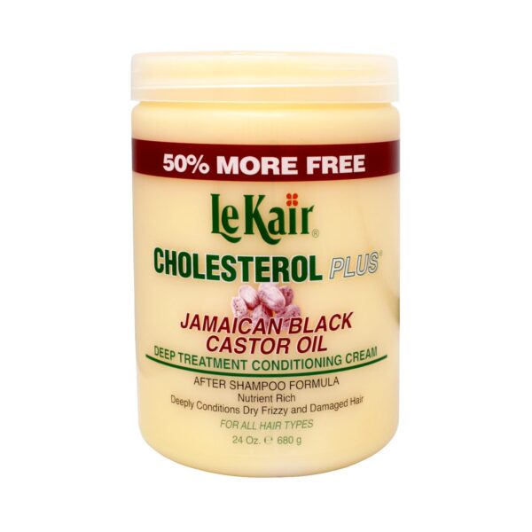 Le Kair Cholesterol Plus Jamaican Black Castor Oil Deep Treatment Conditioning Cream 24 Oz.