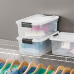 Sterilite 6-Pack Ultra Latching Box, Storage Bins with Lids, Clear Plastic, 18 Quart - Heavy-Duty Organizing Containers for Closet, Bathroom, and Office - Image 6