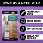 Aleene's 21709 Jewelry & Metal Glue, 0.7 oz - Instant Adhesive, Permanent Bond, Waterproof, Dries Clear, Ideal for Repairs - Image 5