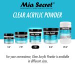 Mia Secret Clear Acrylic Powder (4oz) - Image 6