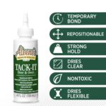 Aleene's Tack-It Over & Over Liquid Glue 4 fl oz, Repositionable and Removable Adhesive, Clear - Image 8
