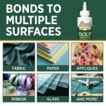 Aleene's Tack-It Over & Over Liquid Glue 4 fl oz, Repositionable and Removable Adhesive, Clear - Image 7
