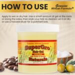 SuperGro Hair Gel with Extra Hold - For Braiding, Locking, Instant Edge Control, Twisting, Retwisting - Natural Grip Jam for Neat Shining - Braid, Loc Care Gel with Black Castor Oil - 16 oz - Image 4