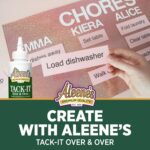 Aleene's Tack-It Over & Over Liquid Glue 4 fl oz, Repositionable and Removable Adhesive, Clear - Image 5